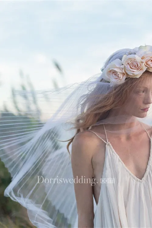 New Arrival Simple Soft Travel Shoot Veil Studio Photography Headdress