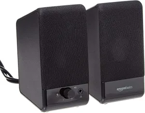 New in box! AmazonBasics Computer Speakers for Desktop or Laptop PC | USB-Powered, black