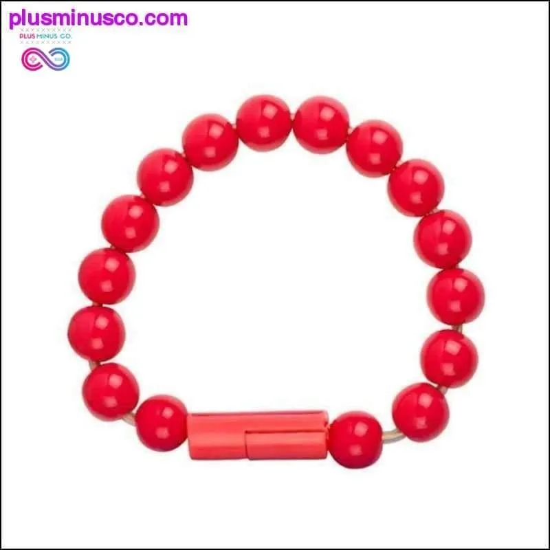 New Outdoor and Travel USB Wrist Band Beads Bracelet Data