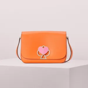 Nicola Twistlock Medium Juicy Orange Shoulder Bag