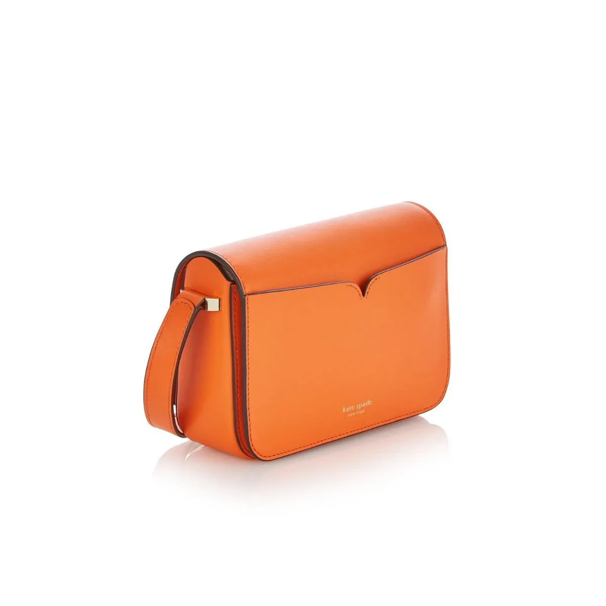 Nicola Twistlock Small Juicy Orange Shoulder Bag