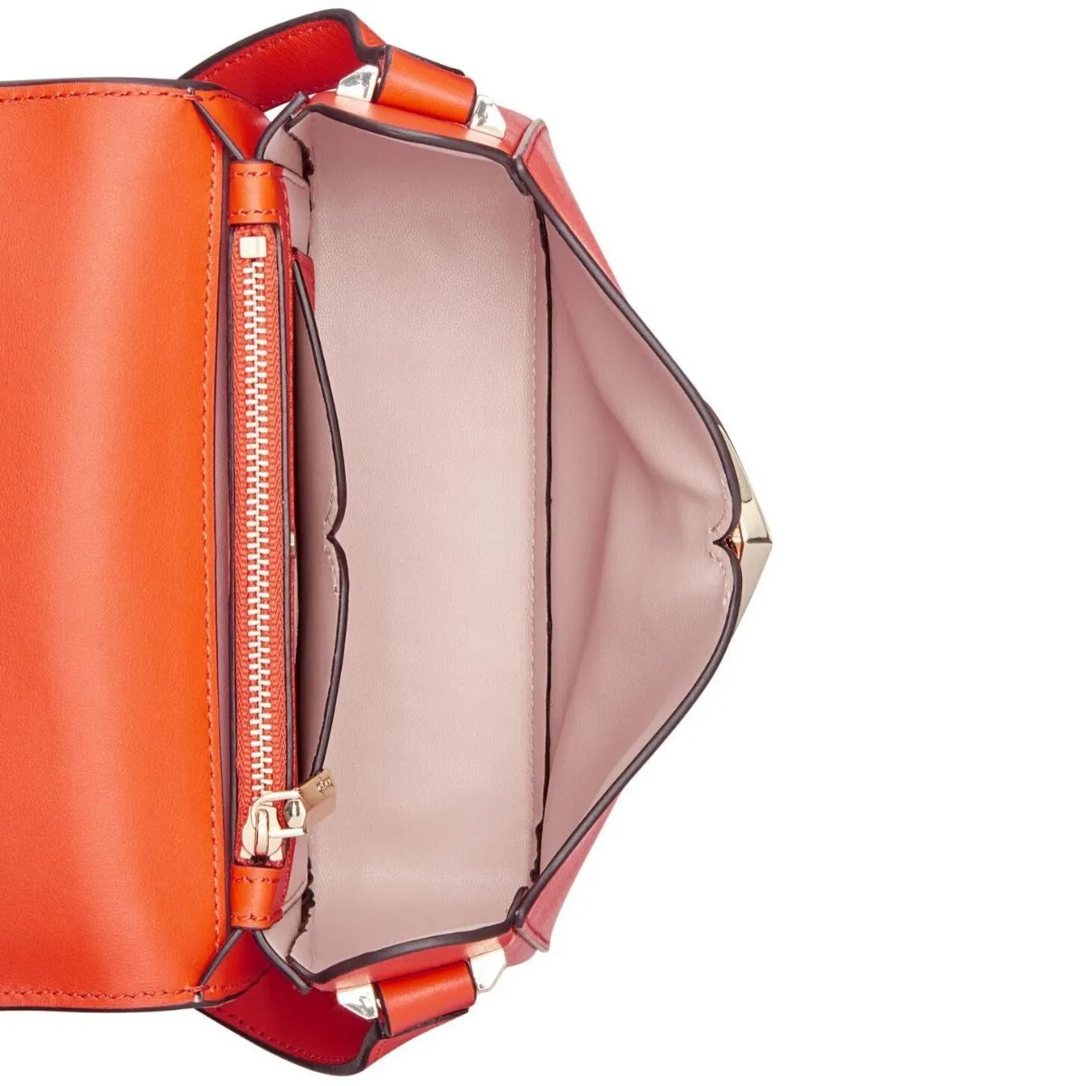 Nicola Twistlock Small Juicy Orange Shoulder Bag
