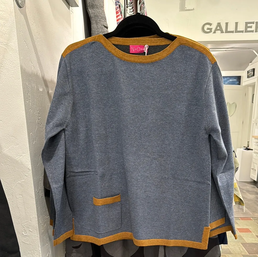 N.O.K. Sweater trimmed