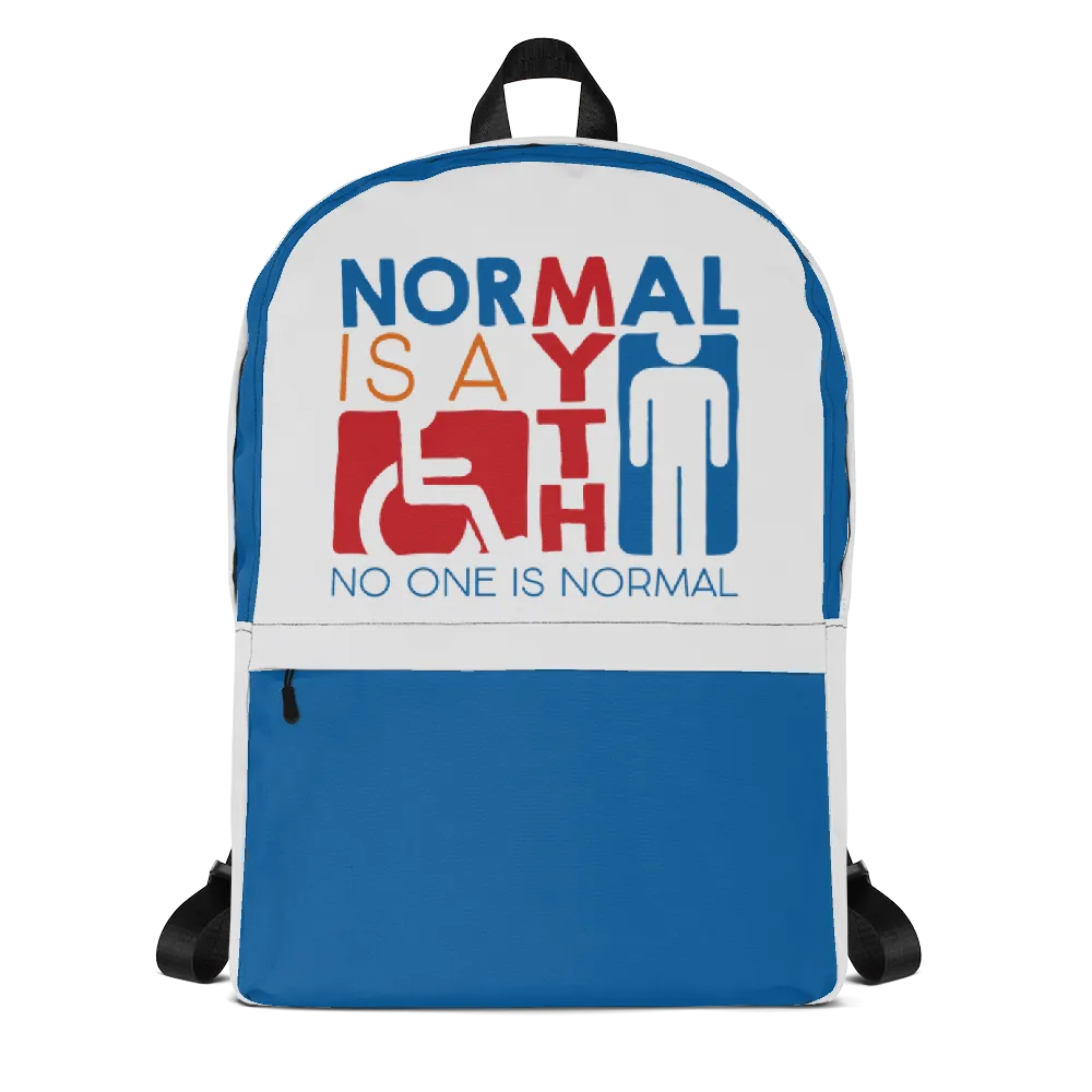 Normal is a Myth (Sign Icons) Backpack