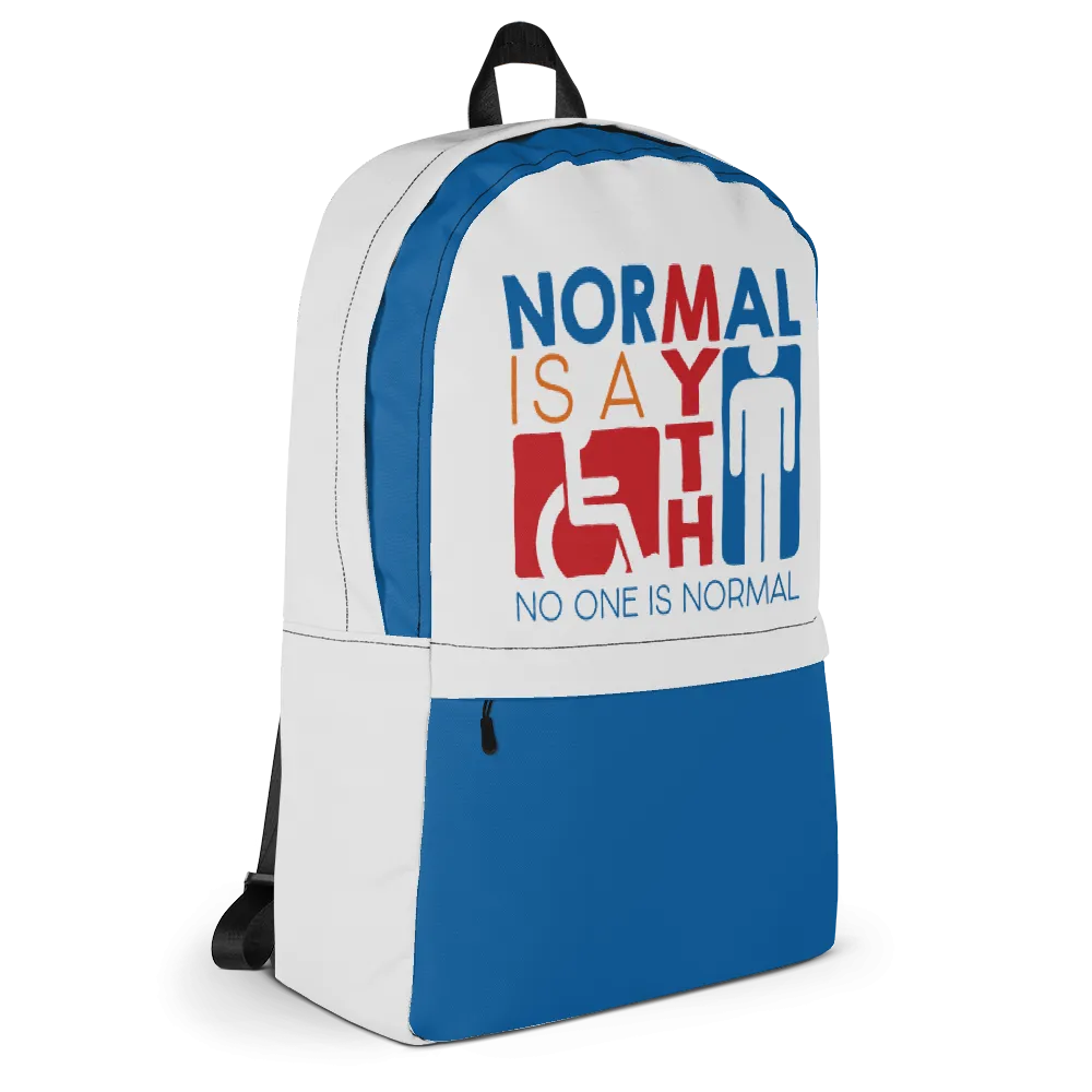 Normal is a Myth (Sign Icons) Backpack