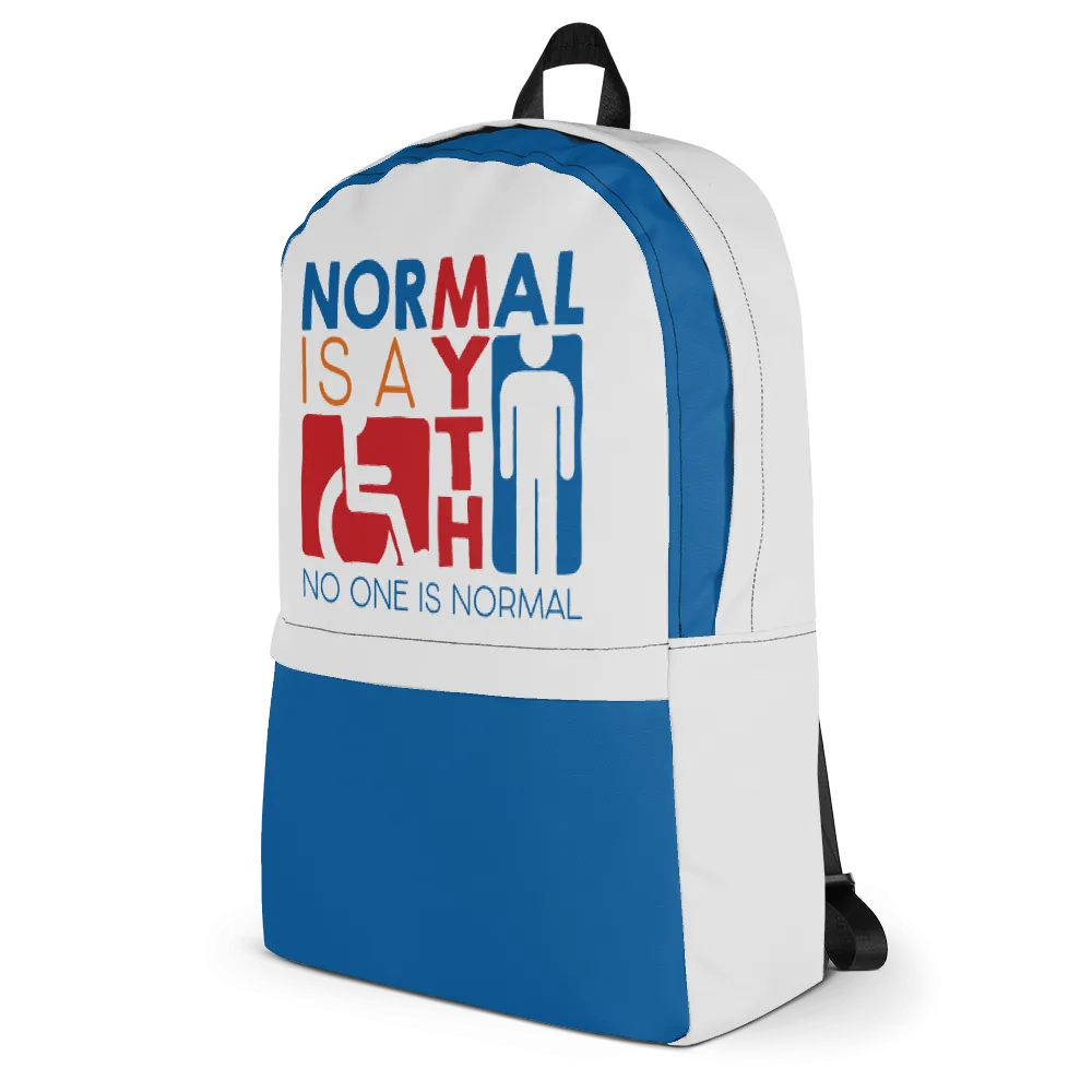 Normal is a Myth (Sign Icons) Backpack