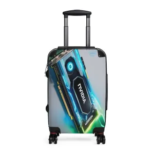 NVIDIA Graphic Card Design Suitcase - Stylish Travel Luggage for Tech Lovers
