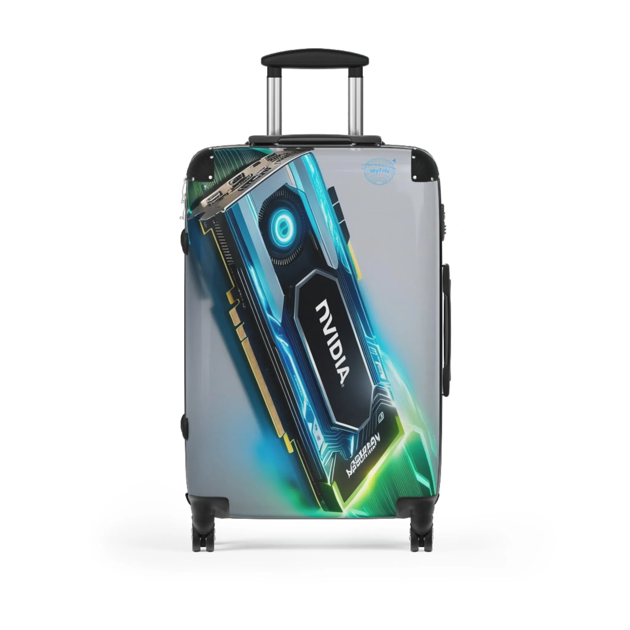 NVIDIA Graphic Card Design Suitcase - Stylish Travel Luggage for Tech Lovers