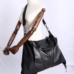 Nylon Duffle Bag for Women Black Nylon Crossbody Bag Womens Nylon Travel Bag