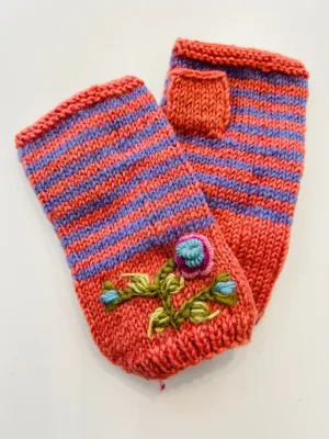 Olive Hand Warmer in Coral