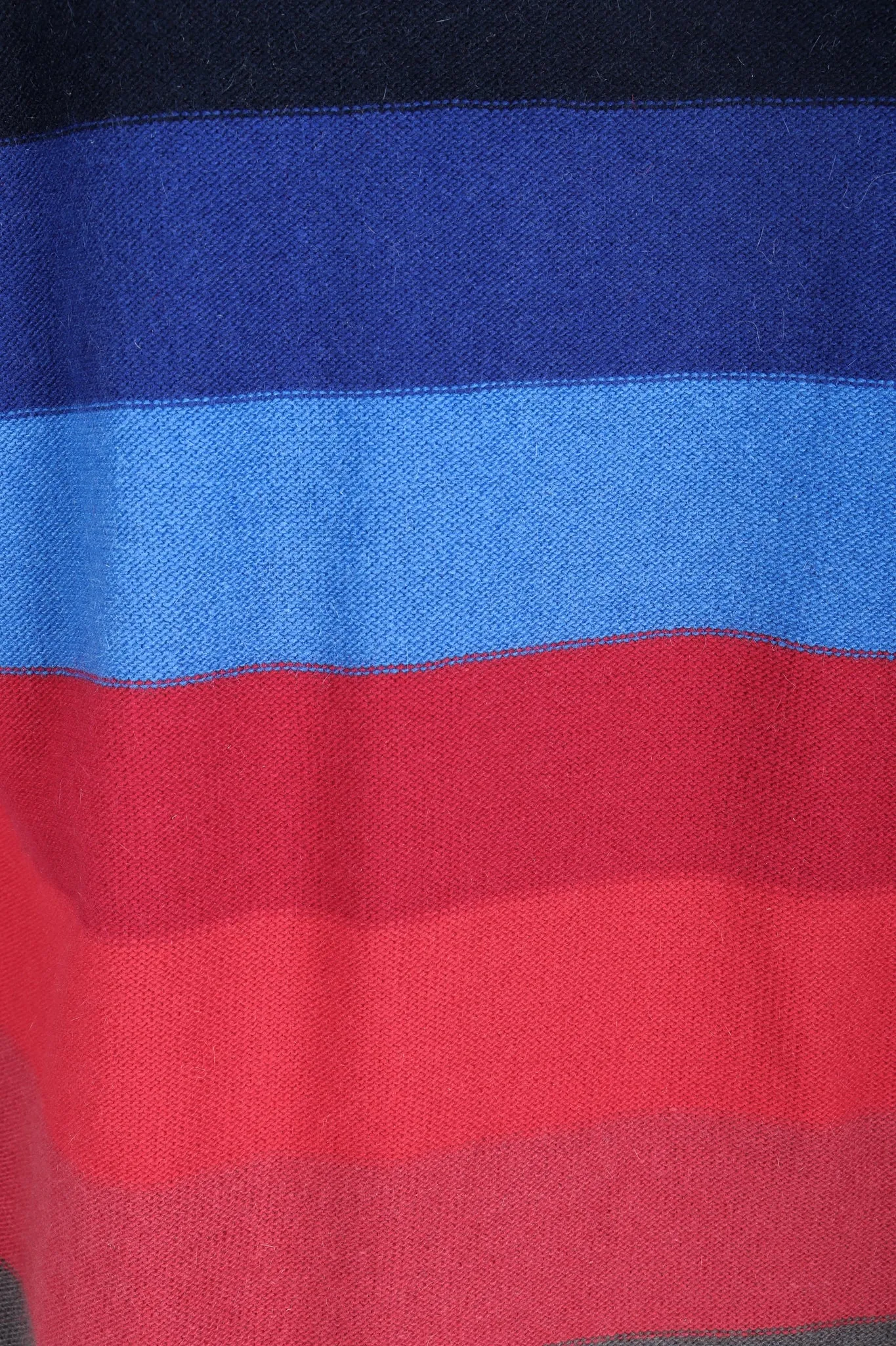 Ombré Striped Knit Boyfriend Cardigan