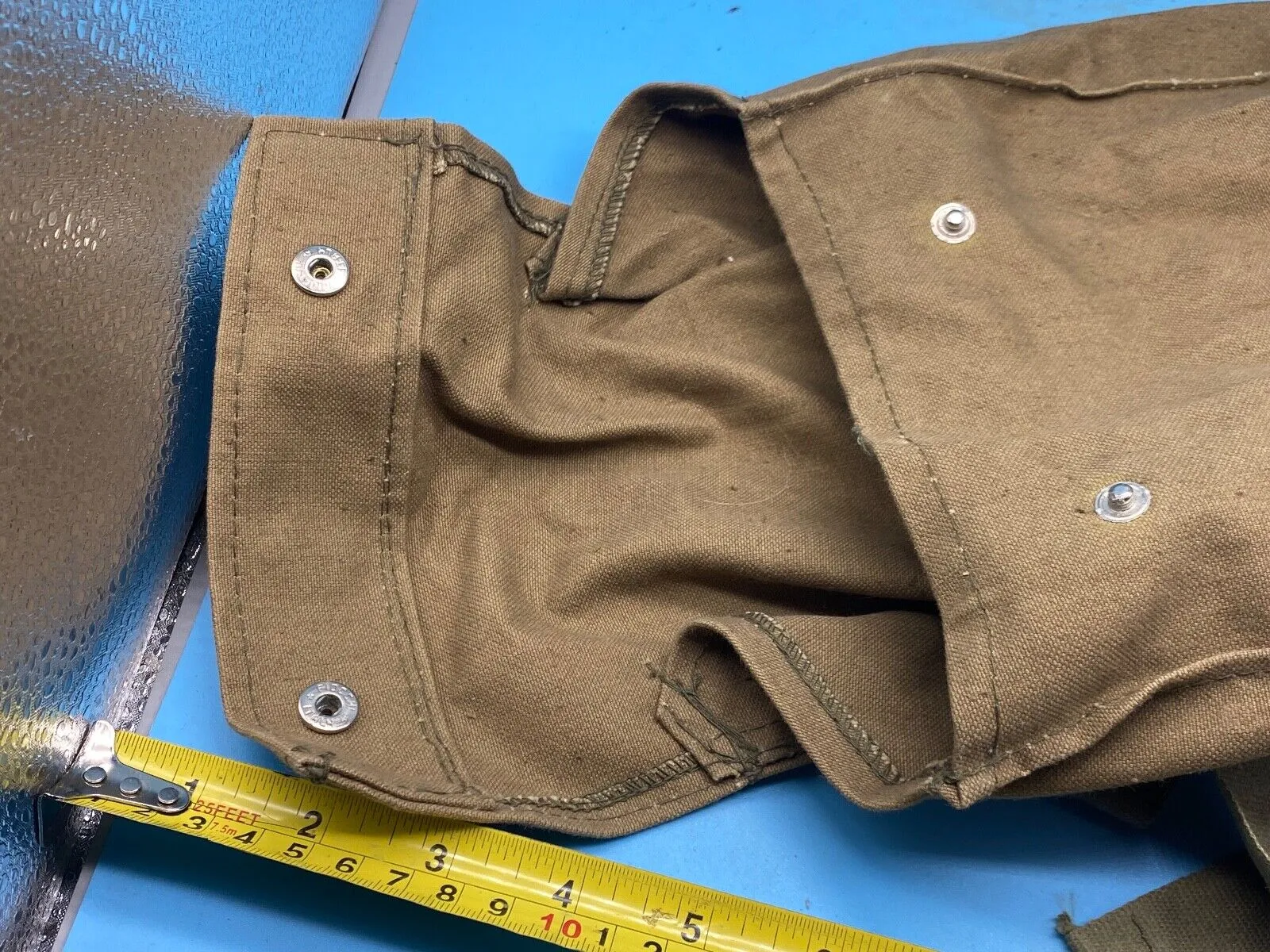 Original Post WW2 Italian Army Canvas Gas Mask Bag