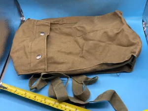 Original Post WW2 Italian Army Canvas Gas Mask Bag