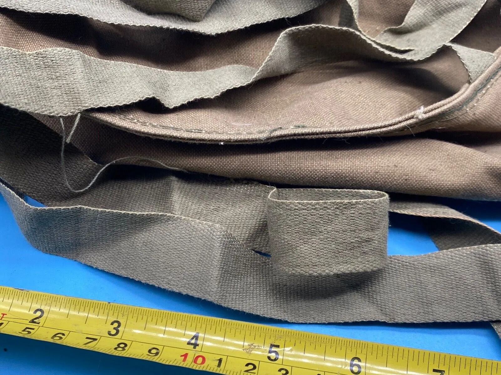 Original Post WW2 Italian Army Canvas Gas Mask Bag