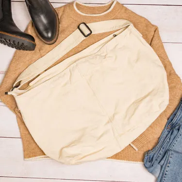 Oversize Canvas Messenger Bag