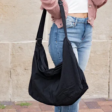 Oversize Canvas Messenger Bag