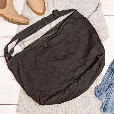 Oversize Canvas Messenger Bag