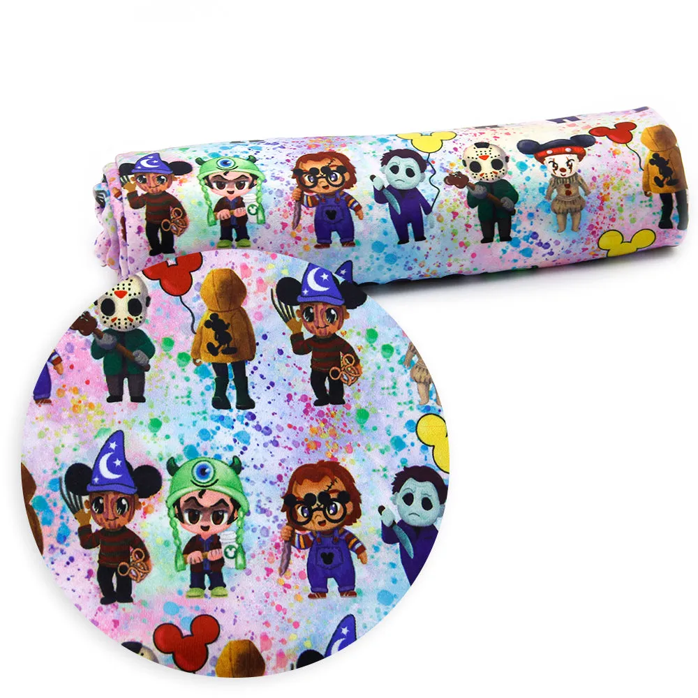 paint splatter printed fabric