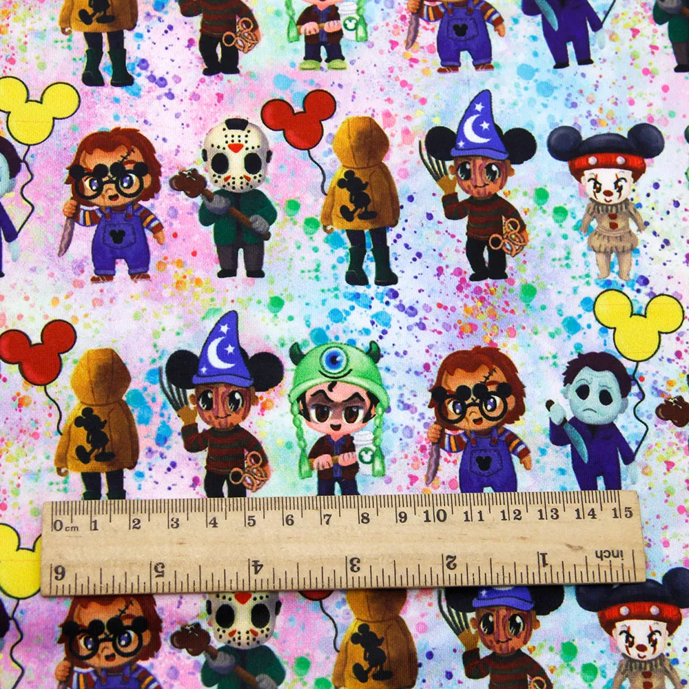 paint splatter printed fabric