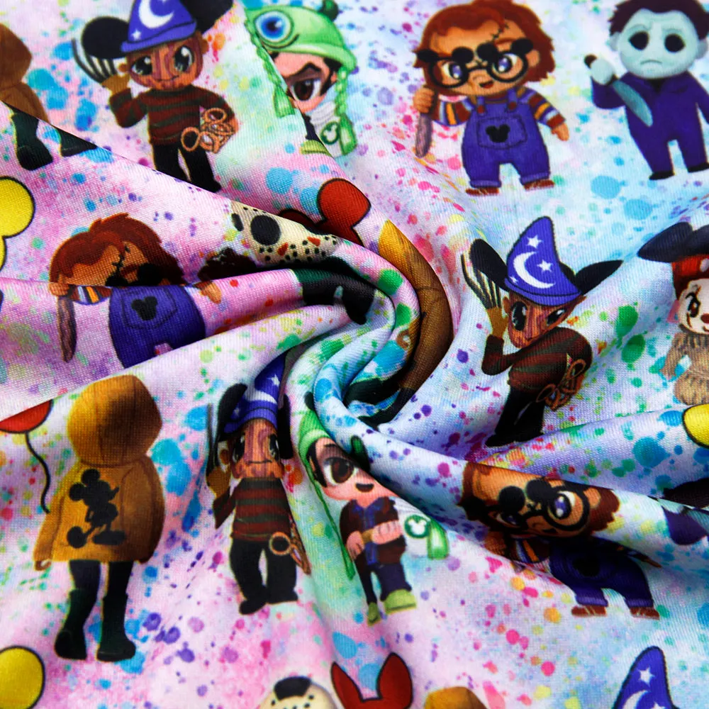 paint splatter printed fabric