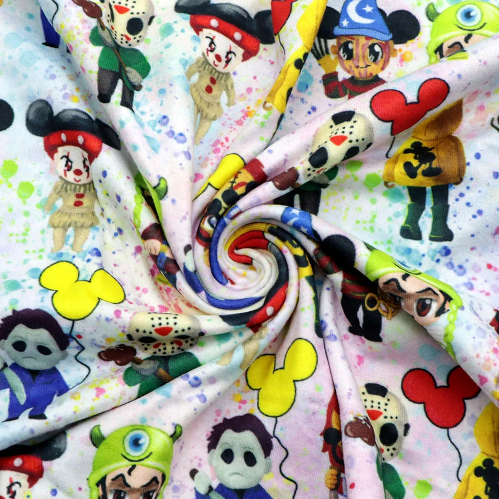 paint splatter printed fabric
