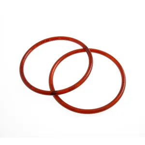 Pair Of Round Shaped Bag Handle For Bag Making 13cm - Amber