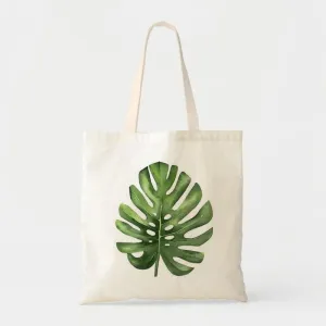 PALM LEAF CANVAS BAG