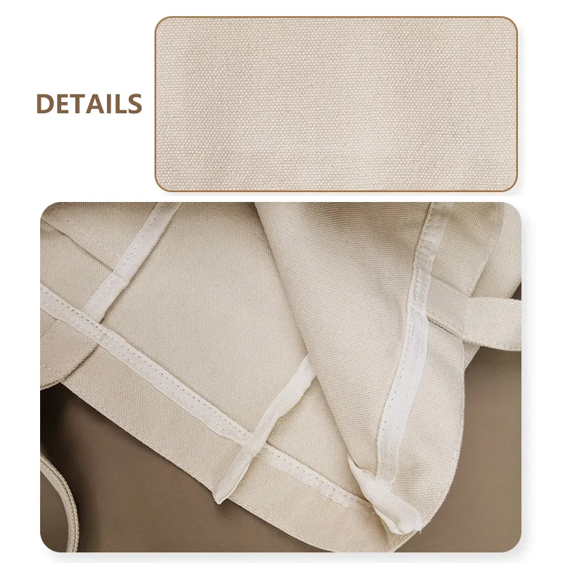 PALM LEAF CANVAS BAG