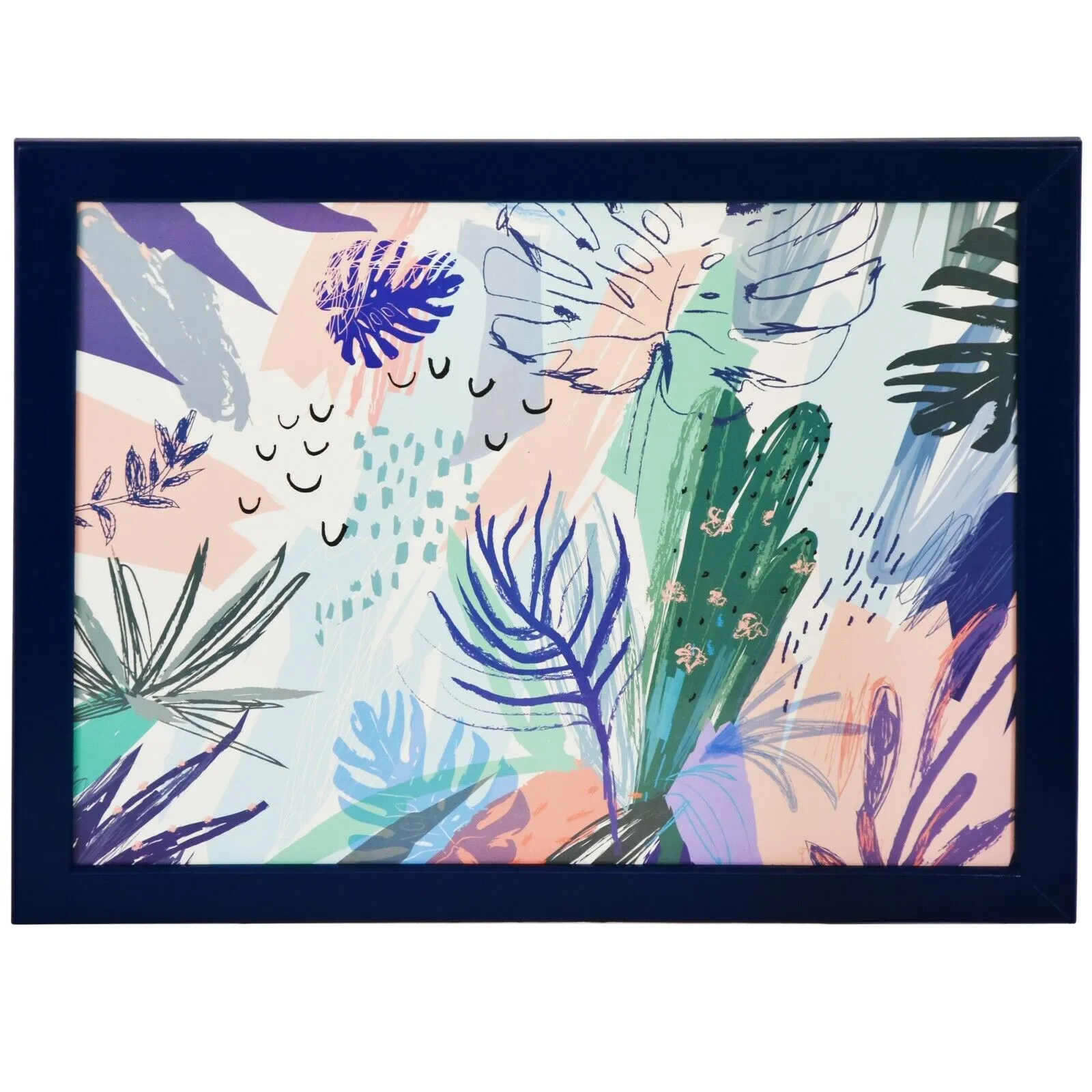 Palm Leaves Lap Tray With Bean Bag Cushion