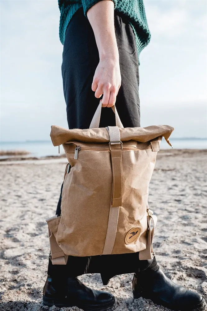 PAPERO Rucksack aus Papier COUGAR MINI 13L waschbar, reißfest, wasserfest, vegan, nachhaltig