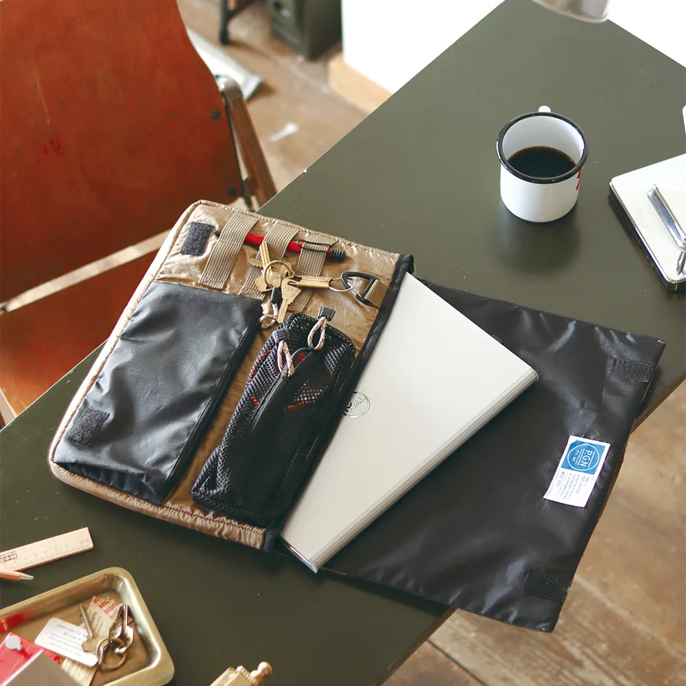 Parachute Nylon Laptop Organiser Black