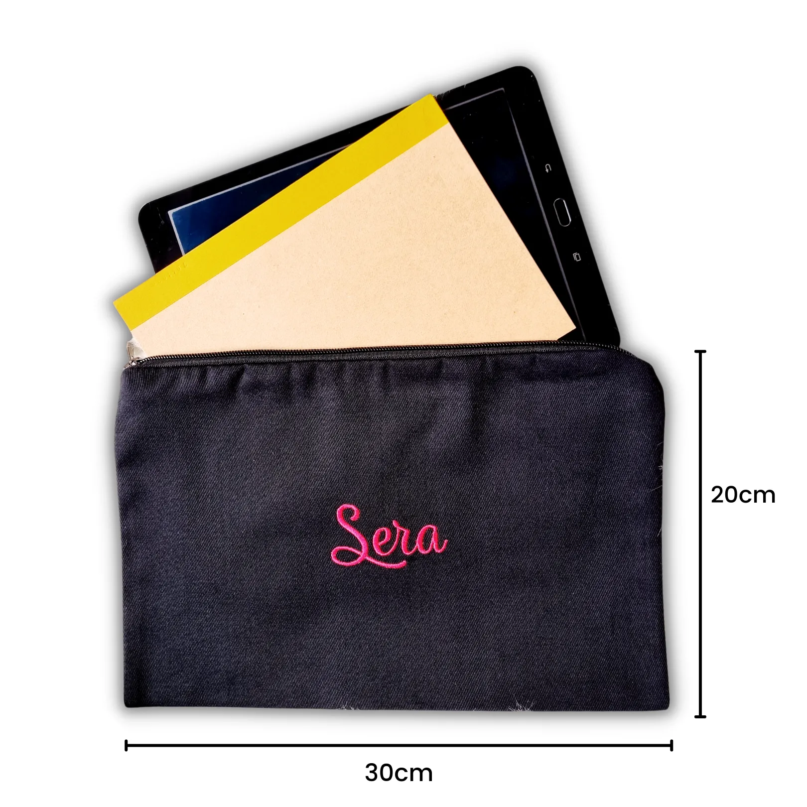 [PARTY PACK] Canvas Zip Pouch - BLACK