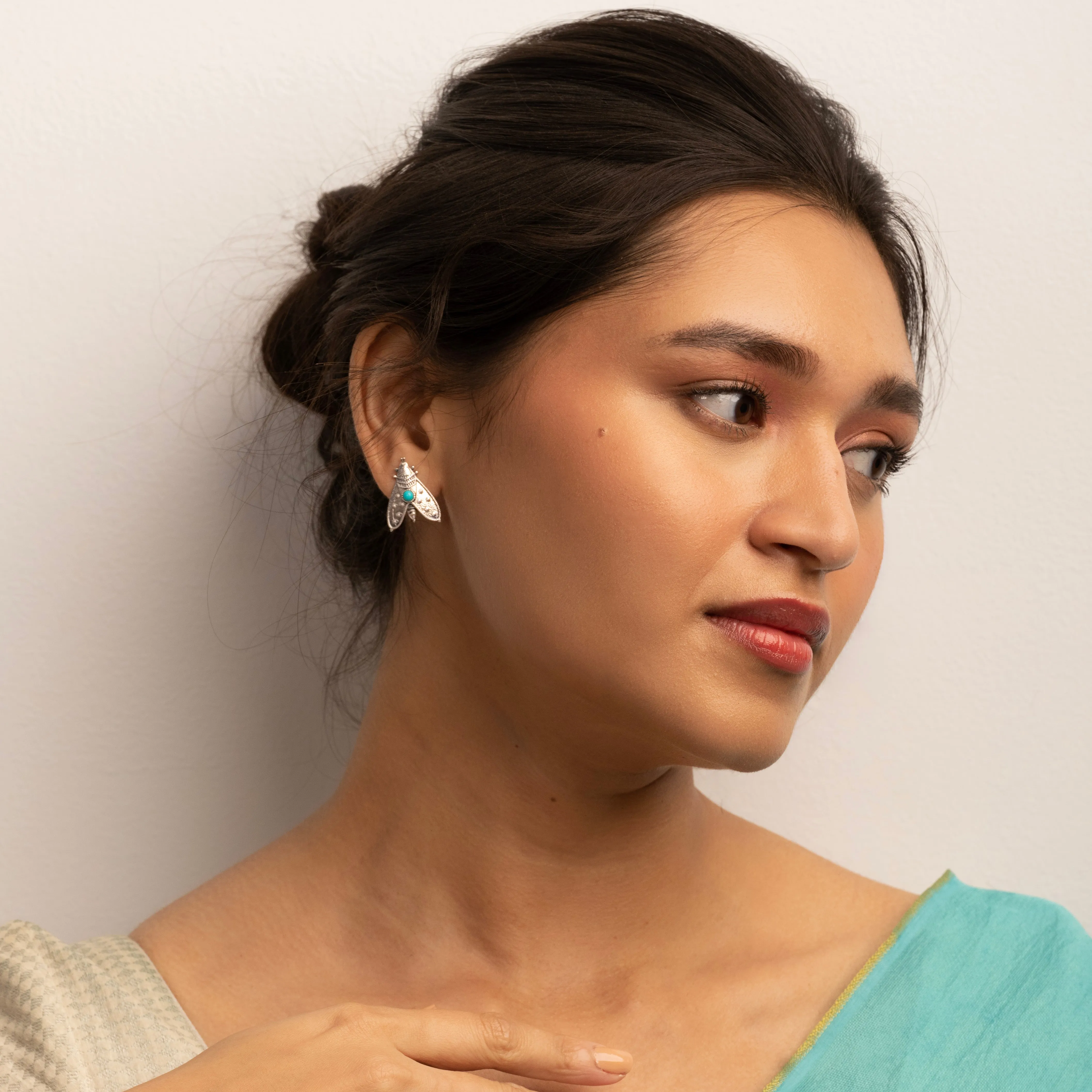 Patanga Silver Earring (Small) By Moha