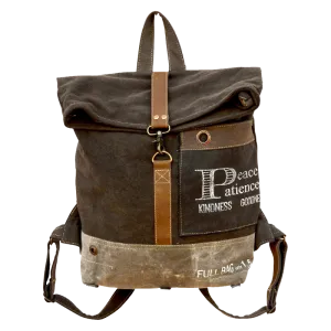 Peace and Patience Flap Over Backpack