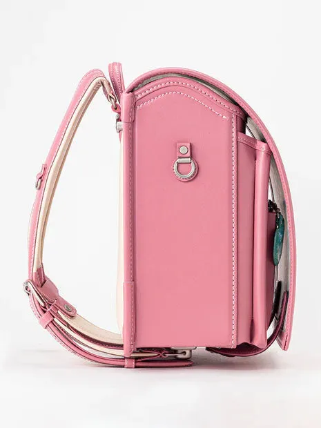 Peach X Rest On Lake Randoseru Cowhide Hybrid Backpack