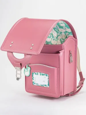 Peach X Rest On Lake Randoseru Cowhide Hybrid Backpack