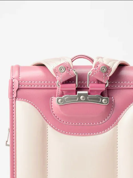 Peach X Rest On Lake Randoseru Cowhide Hybrid Backpack
