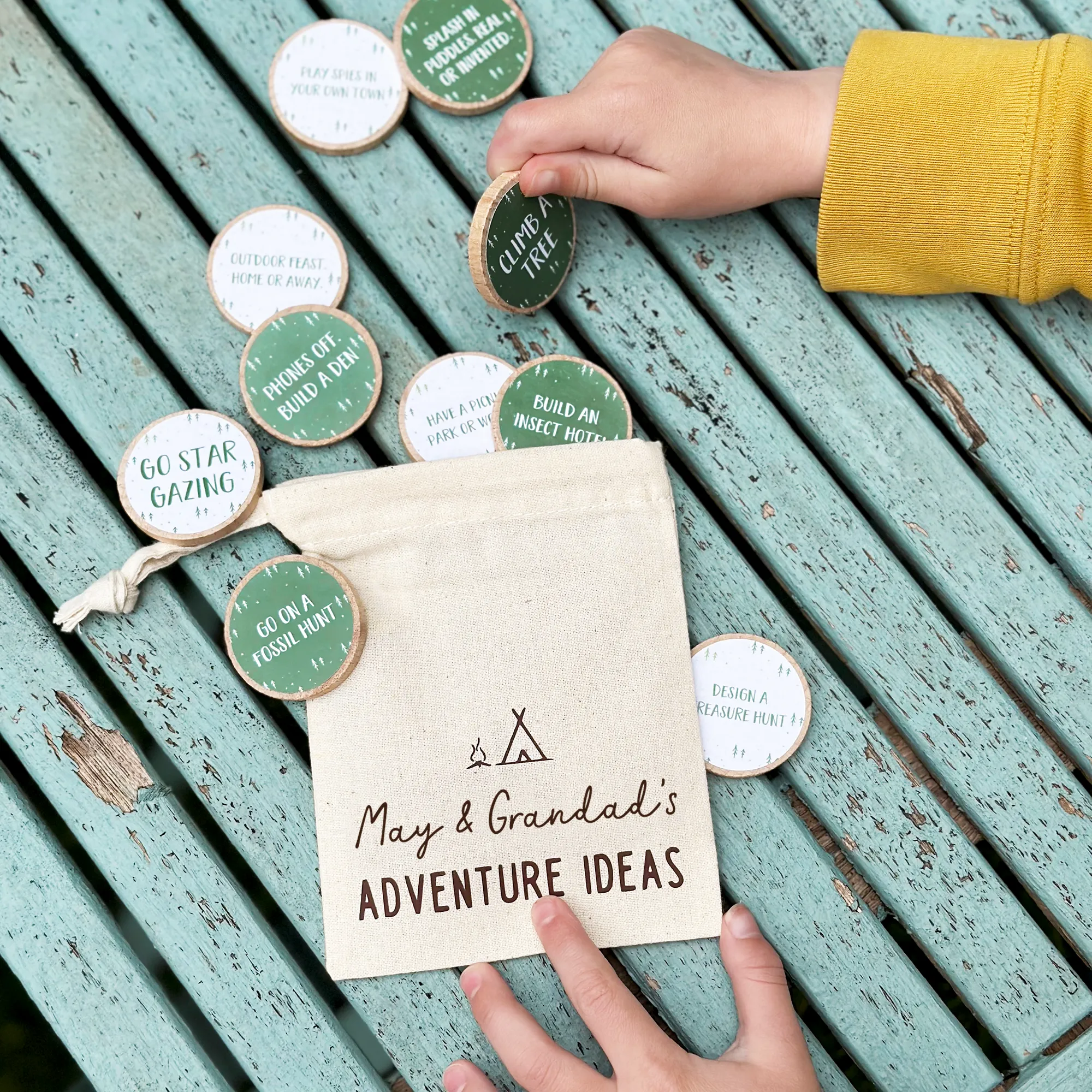 Personalised Grandad And Me Adventure Ideas Bag
