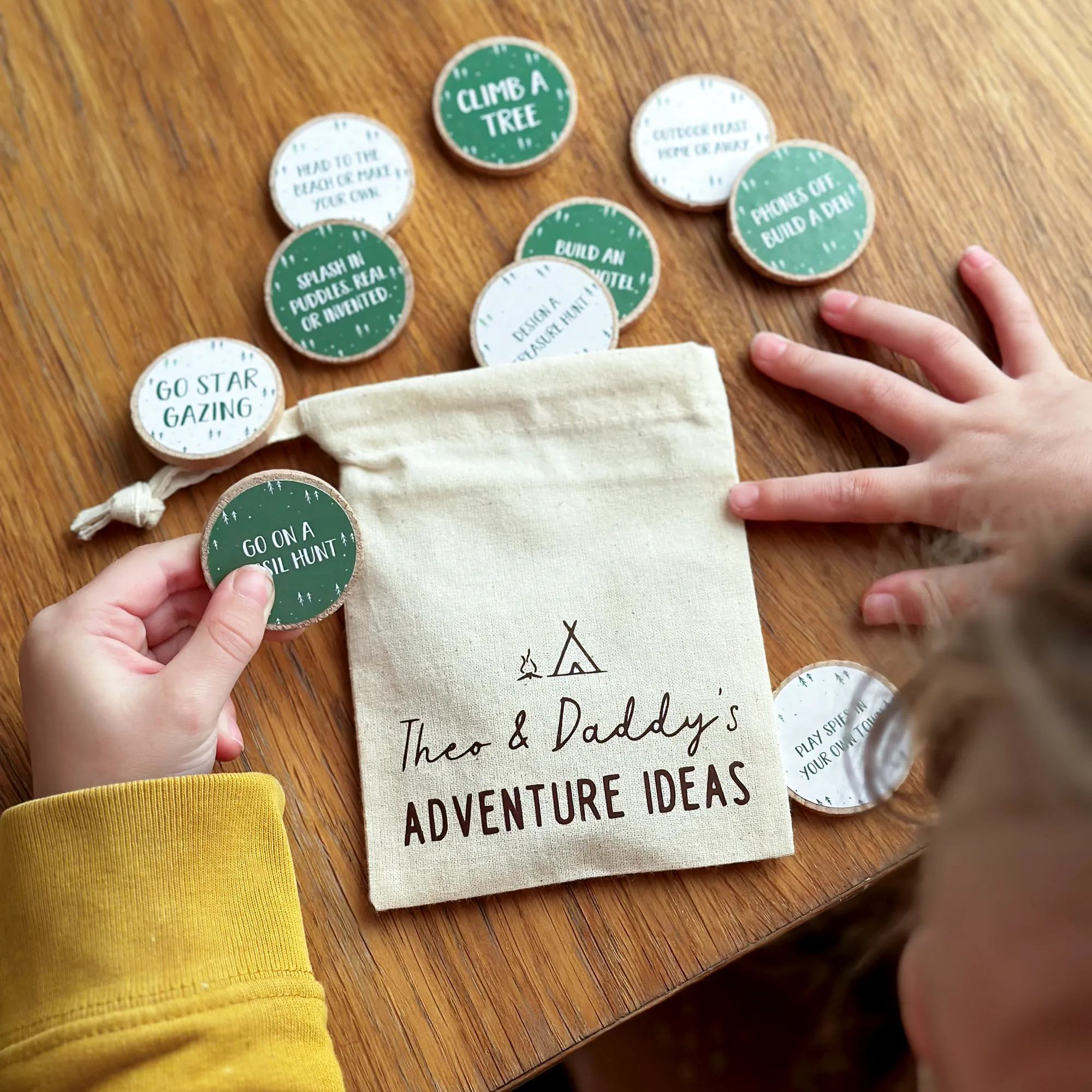 Personalised Grandad And Me Adventure Ideas Bag