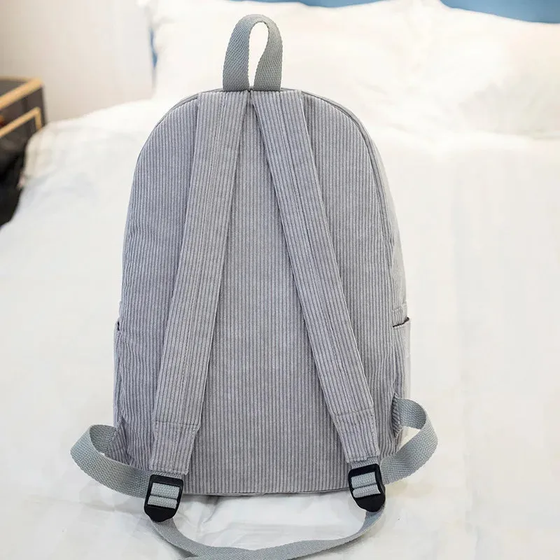 Personalized Embroidered Kids Corduroy Backpack