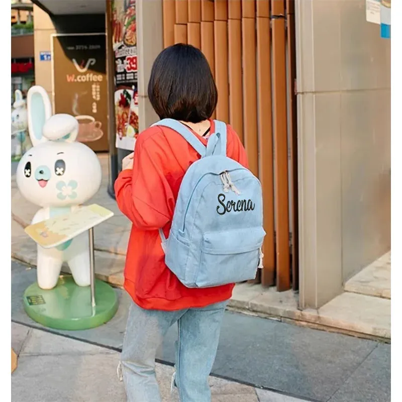 Personalized Embroidered Kids Corduroy Backpack