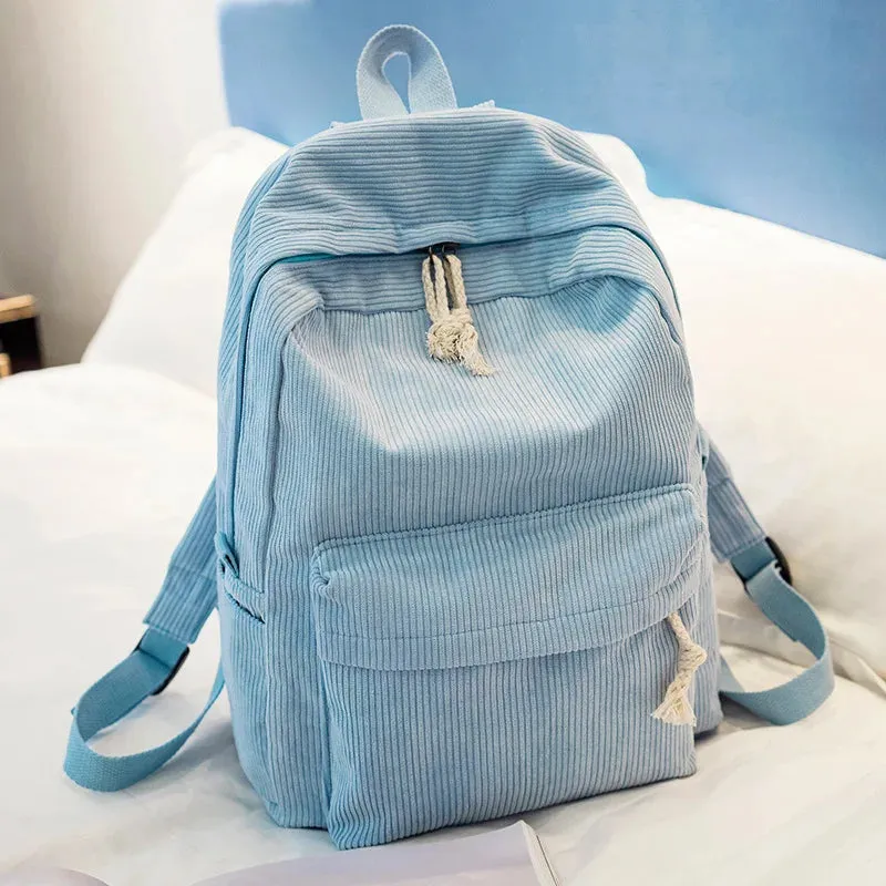 Personalized Embroidered Kids Corduroy Backpack