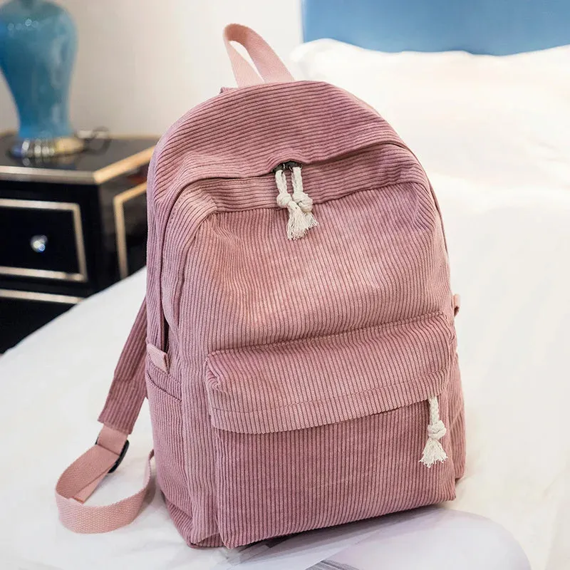 Personalized Embroidered Kids Corduroy Backpack