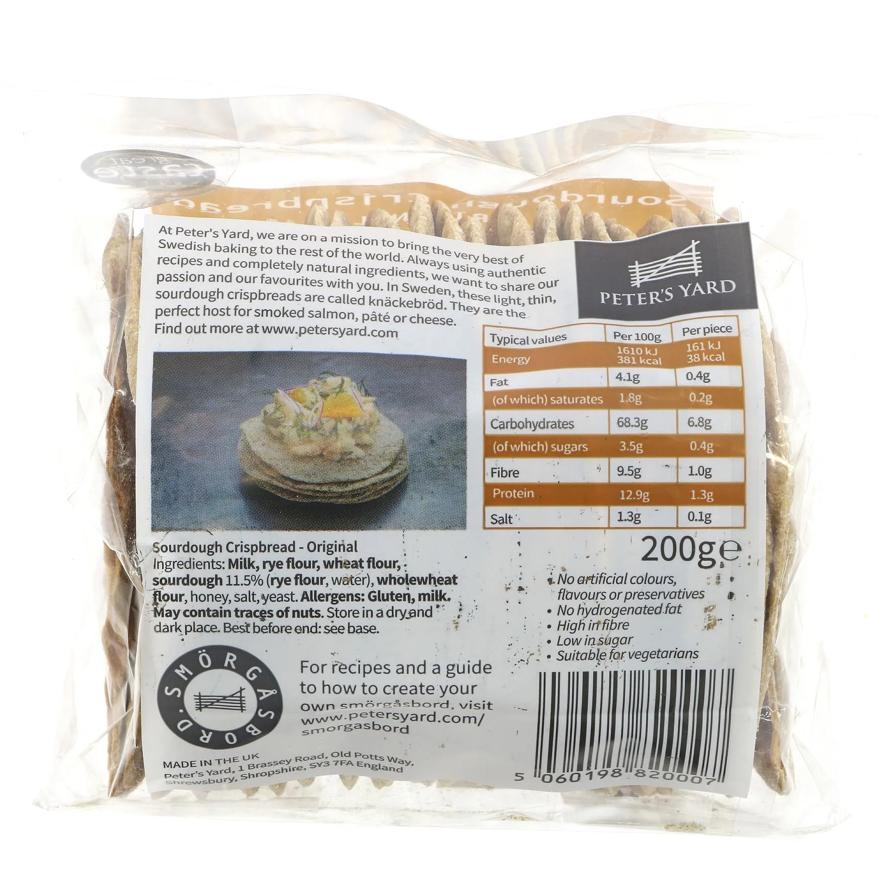 Peter's Yard | Swedish Crispbread - Bag | 175G