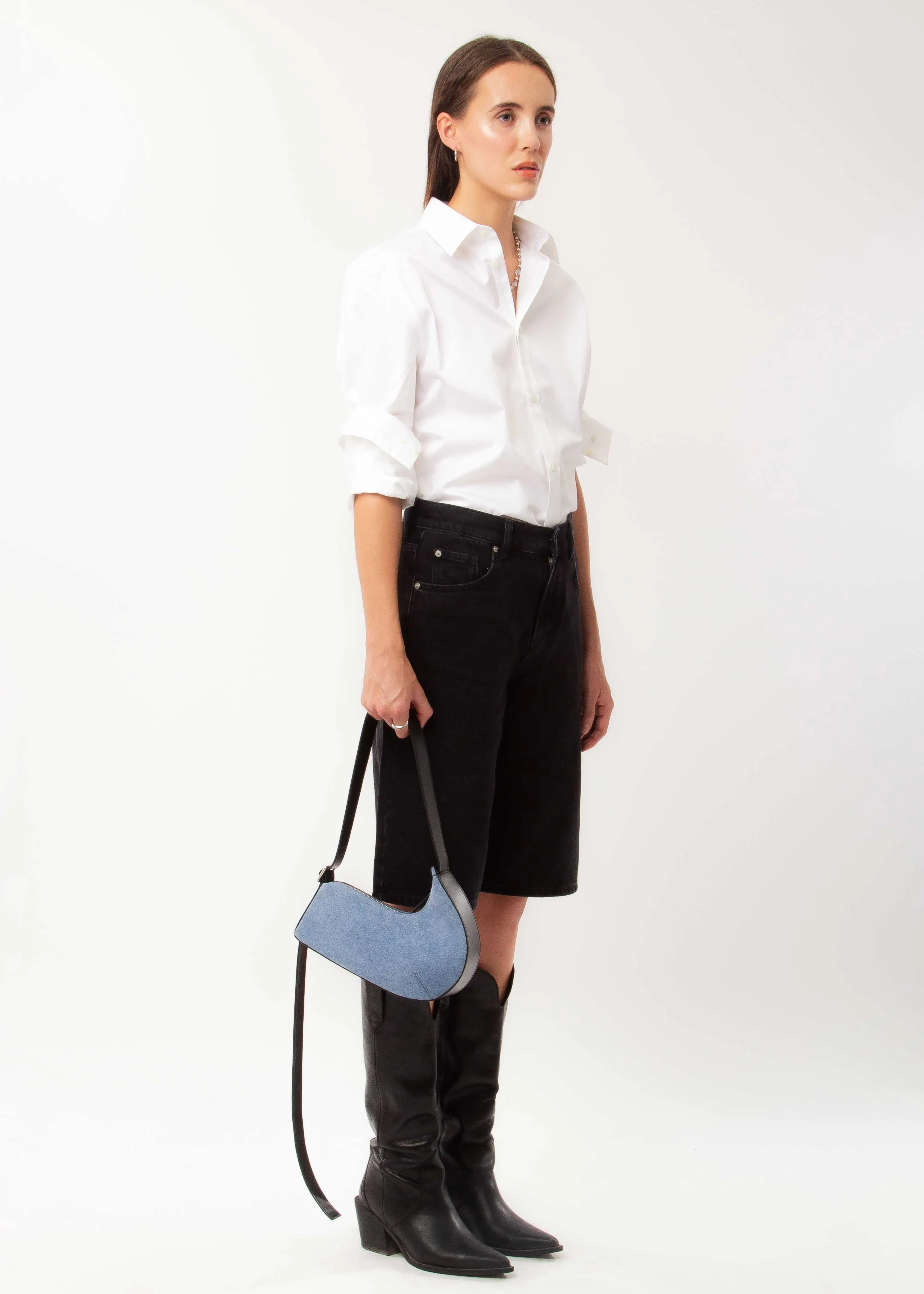 Petit Gondol - Suede Denim & Black