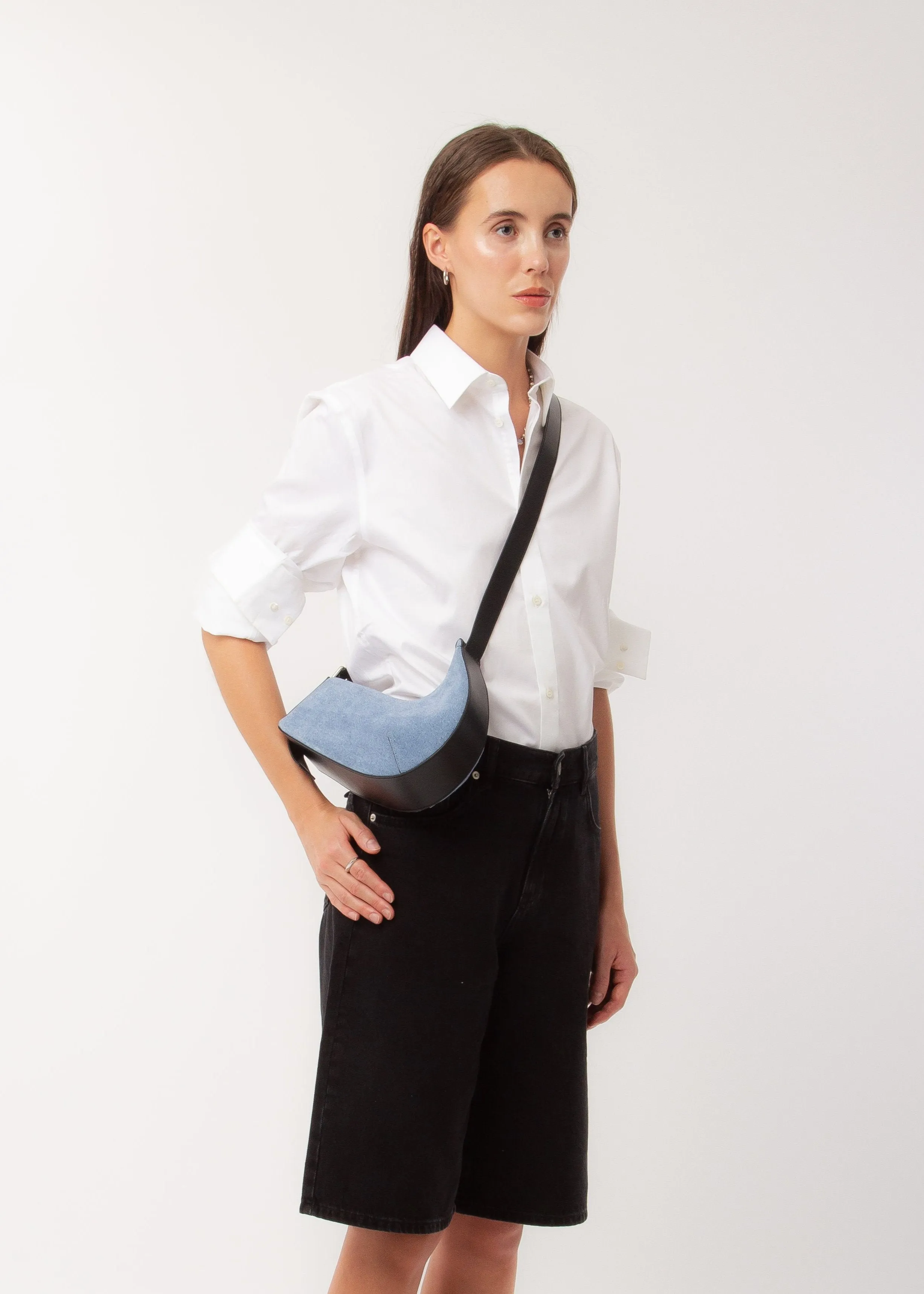 Petit Gondol - Suede Denim & Black