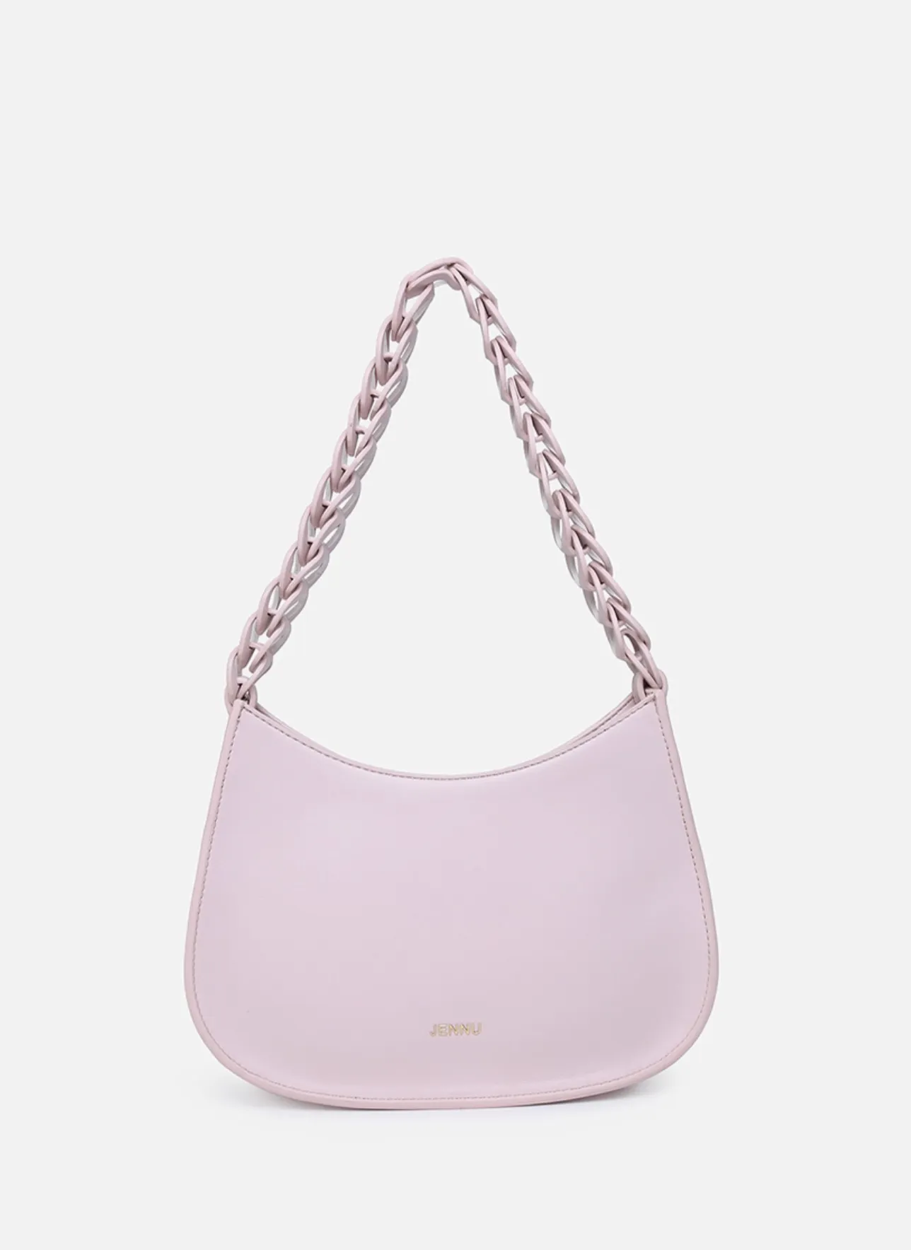 Petra Curved Chain Shoulder Bag - Two Colors