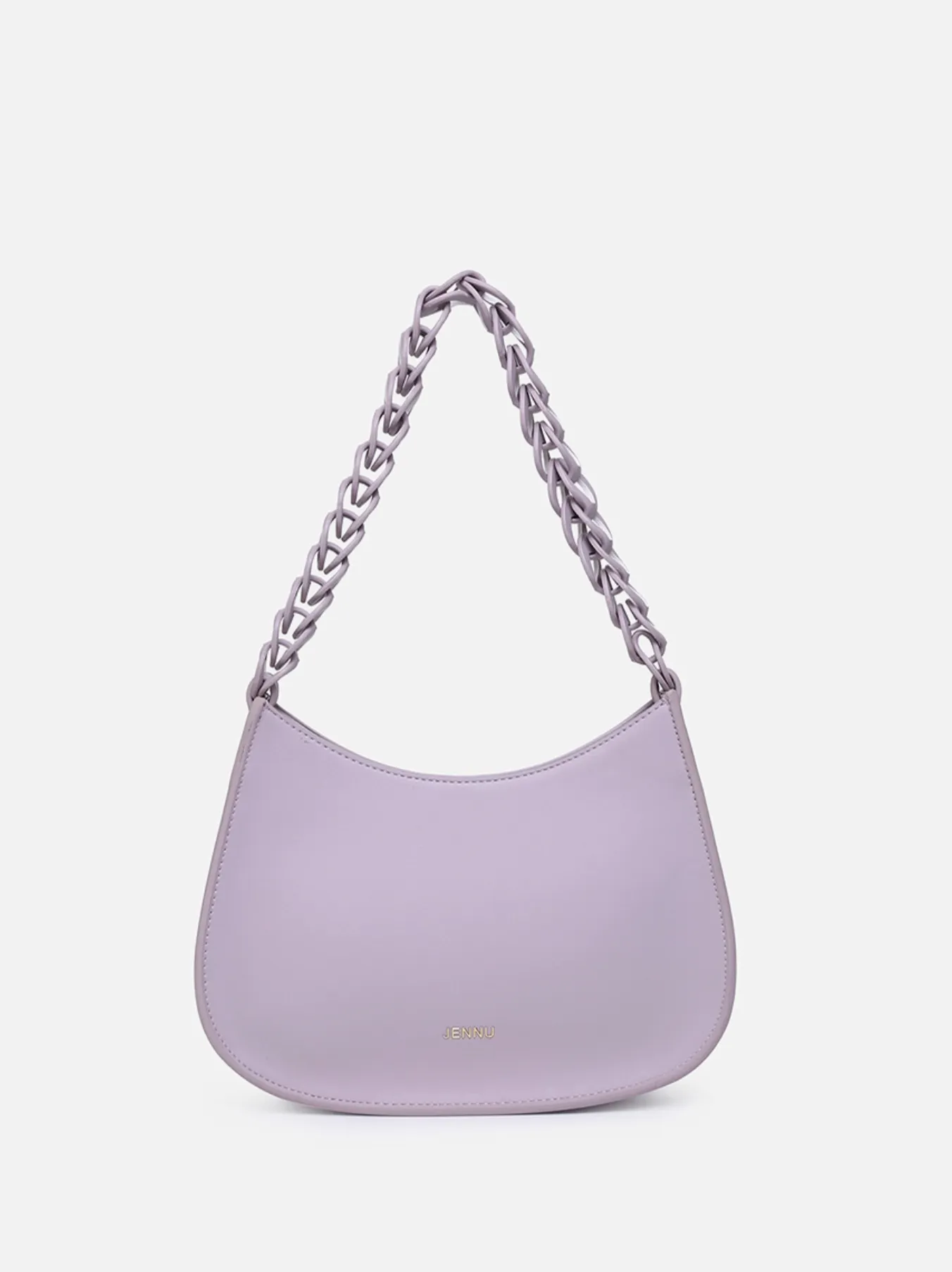 Petra Curved Chain Shoulder Bag - Two Colors