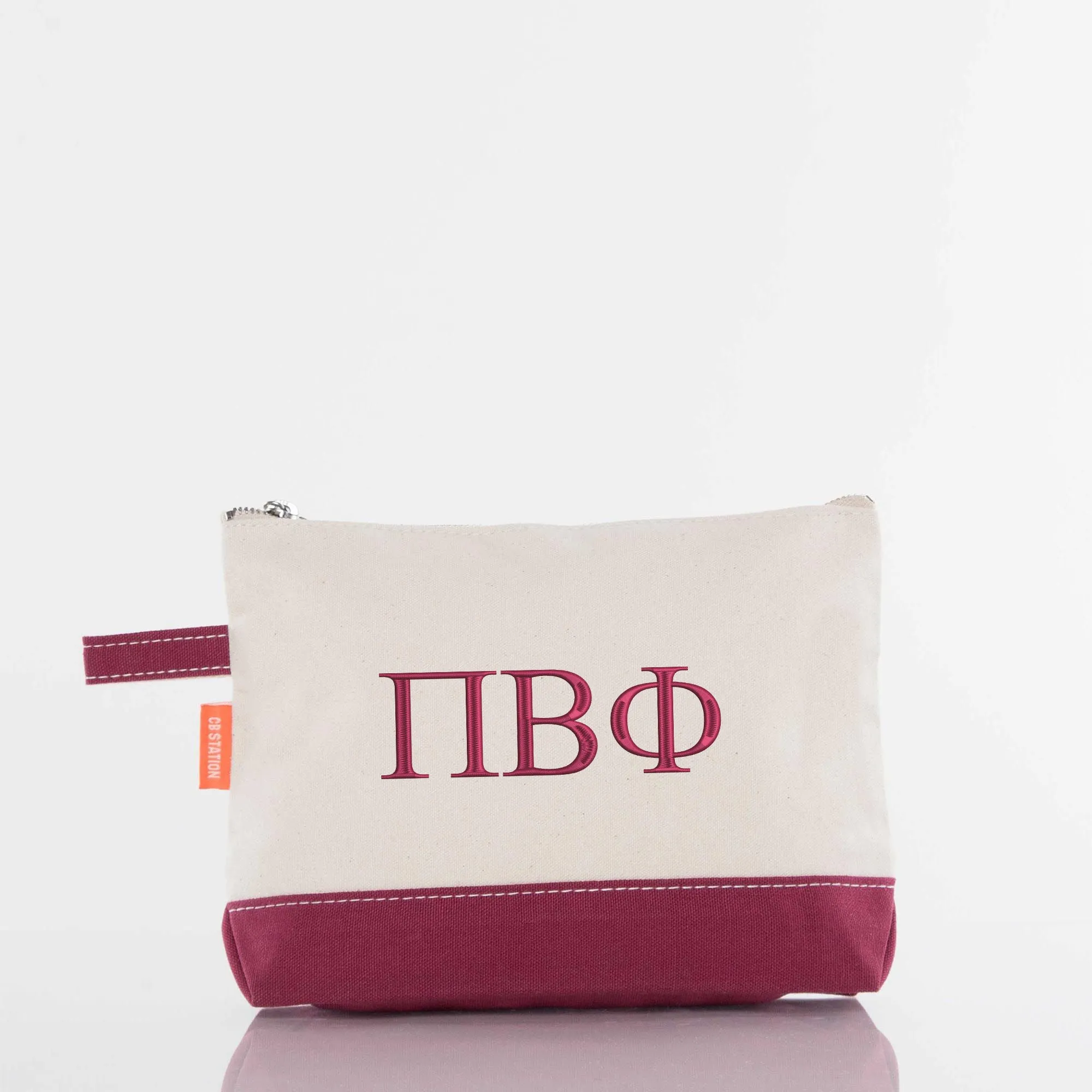 Pi Beta Phi Canvas Cosmetic Bag