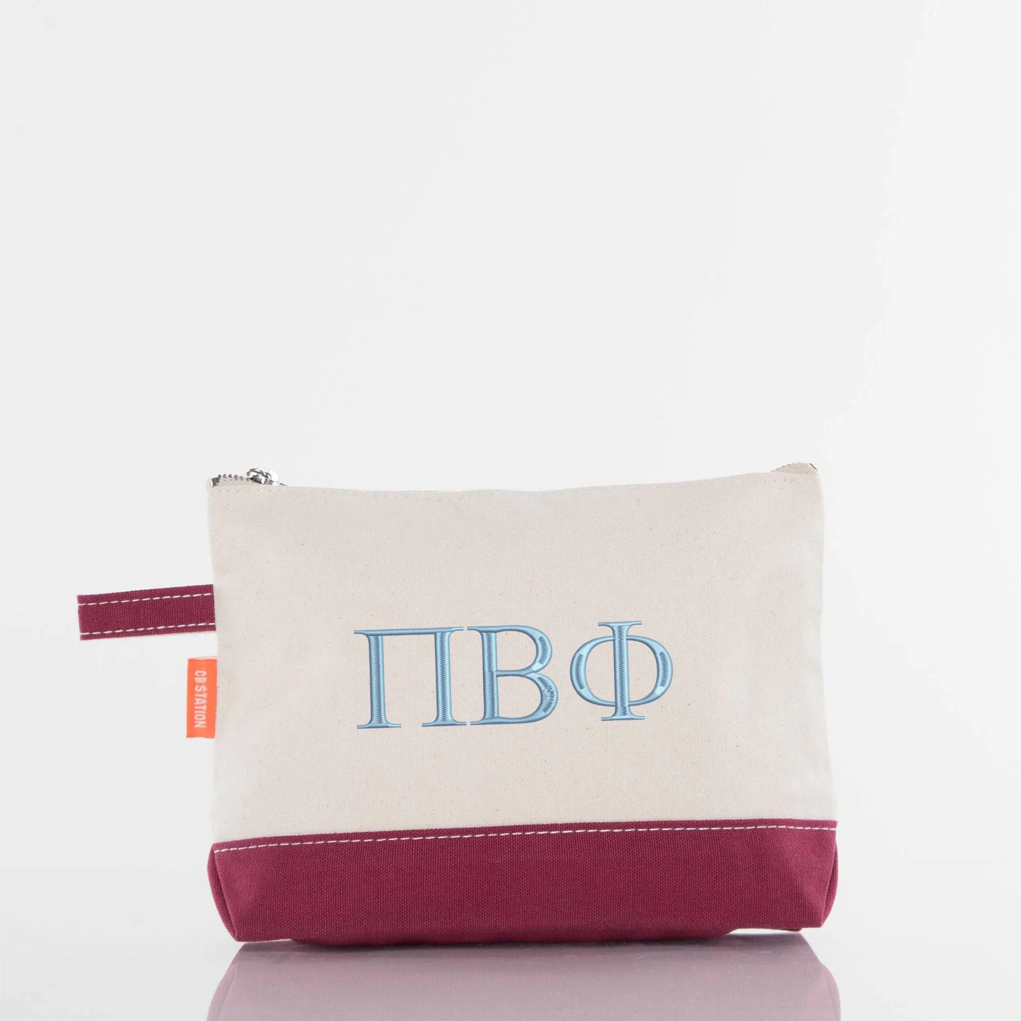 Pi Beta Phi Canvas Cosmetic Bag